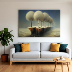 Surreal Avenue artwork. Exact photo of this art print with an interior setting.