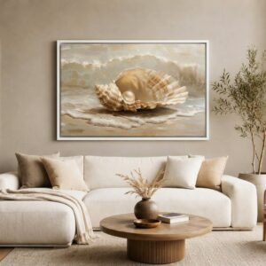 Pearl Seashell Canvas Print
